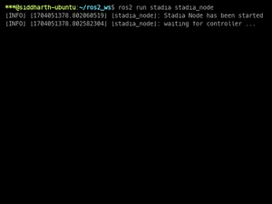 ROS2 Node For Stadia Controller