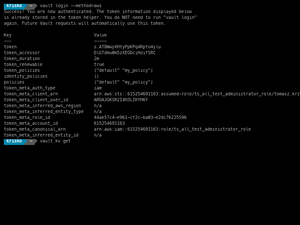 VAULT AWS Login