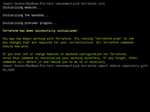 Run Terraform Import