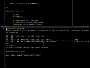 Neovim And Dbt