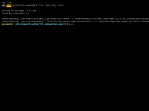 Search Maven NPM CLI