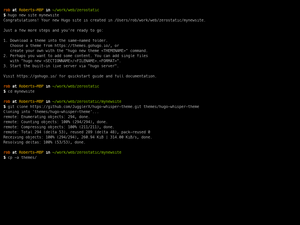 Hugo Whisper Theme Install
