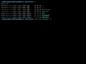 Installing JetBrains Mono