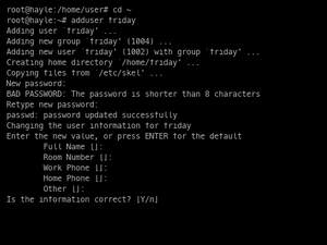 Adding New User On Linux