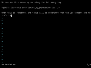 Jirafs-Csv-Table Demo