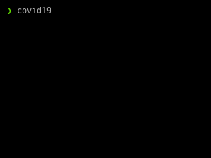 COVID-19 Stats One-Liner