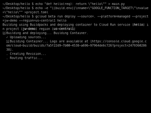 Serverless Cloud Run