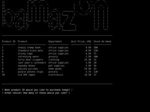 Bamazon Demo