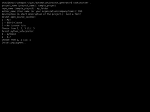 Cookiecutter_hooks