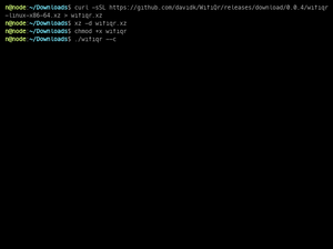 WifiQR Console Output