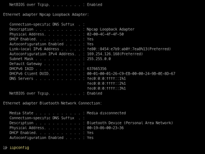 Ipconfig Font Test