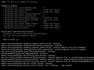 Terraform Db Apply