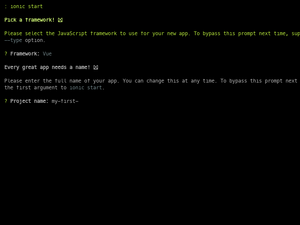 Ionic Start