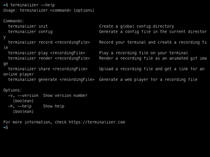 Terminalizer Demo