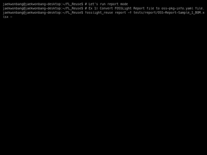 FOSSLight_Reuse Report Mode