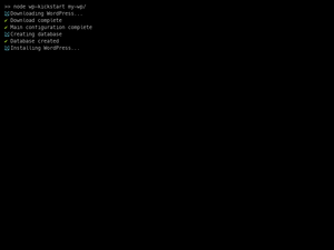 WP Kickstart Usage