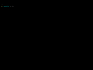 Bash Colors Demo 1