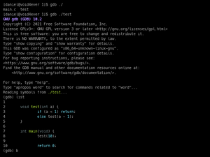 Gdb Stack Trace