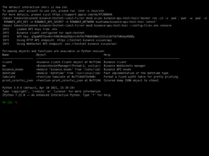Binance API Test Tool Demo Take 2