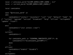 SDKMAN! Bash Completion