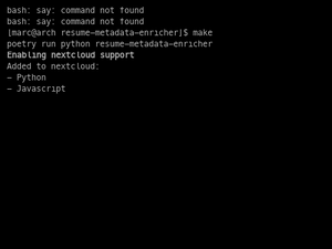 Resume Metadata Enricher