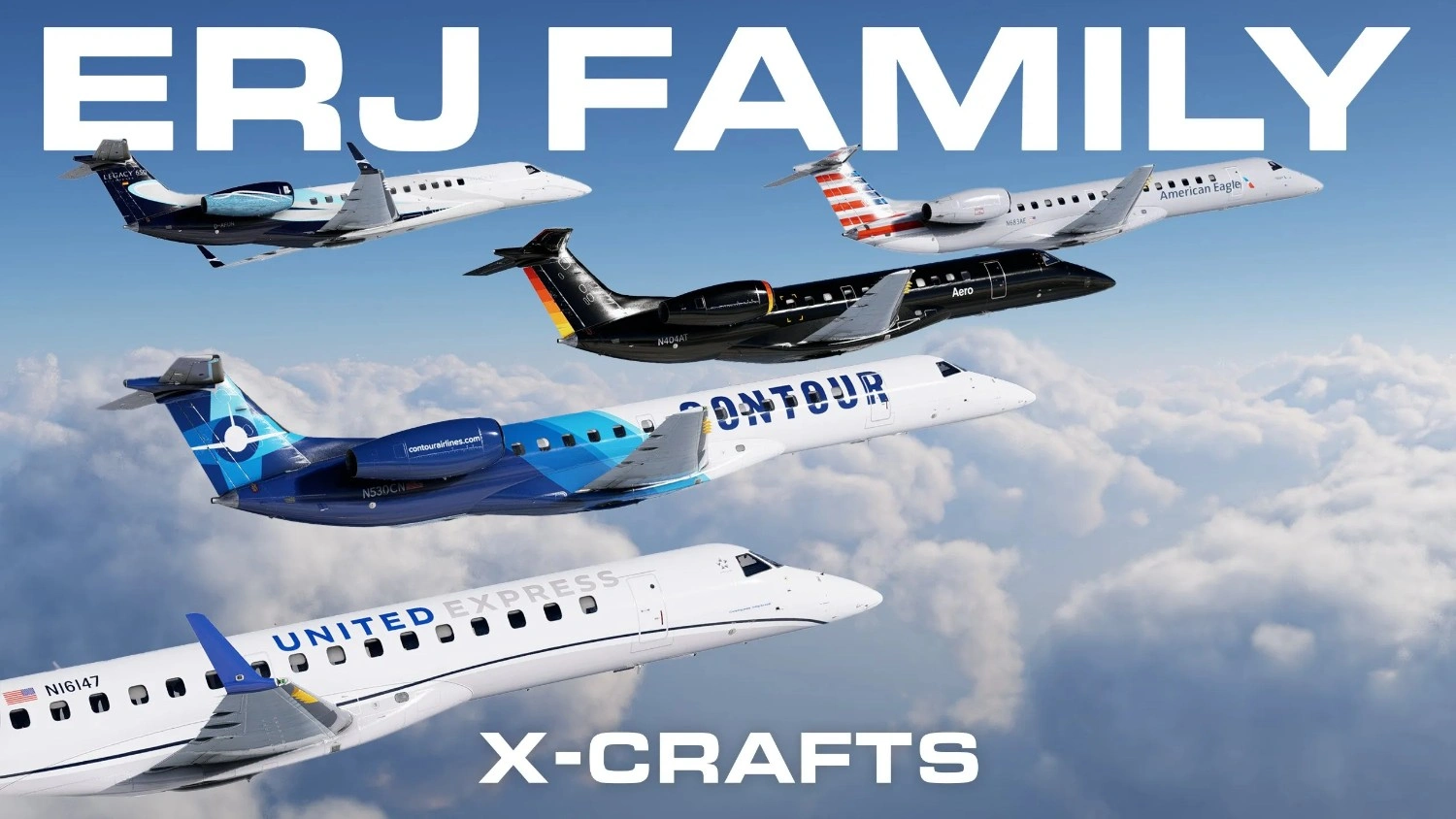 X-Crafts Releases ERJ Family 2.0 for X-Plane 12