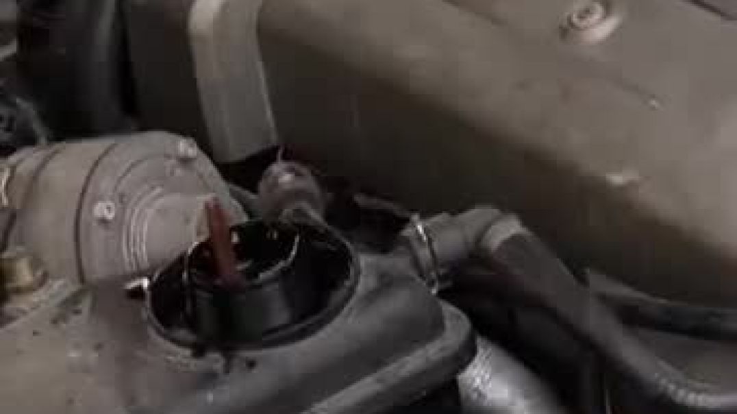 How to remove air from coolant system at a bmw with electric water pump