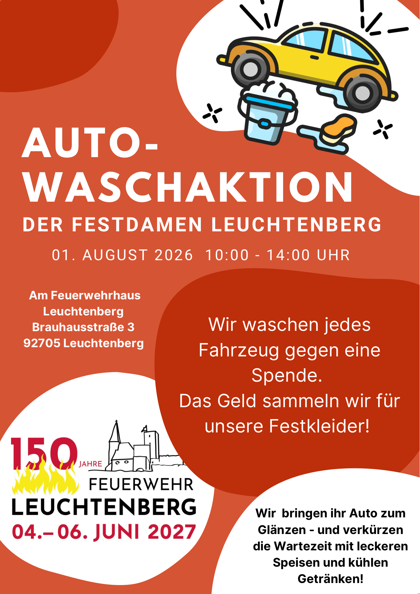 Auto-Waschaktion der Festdamen