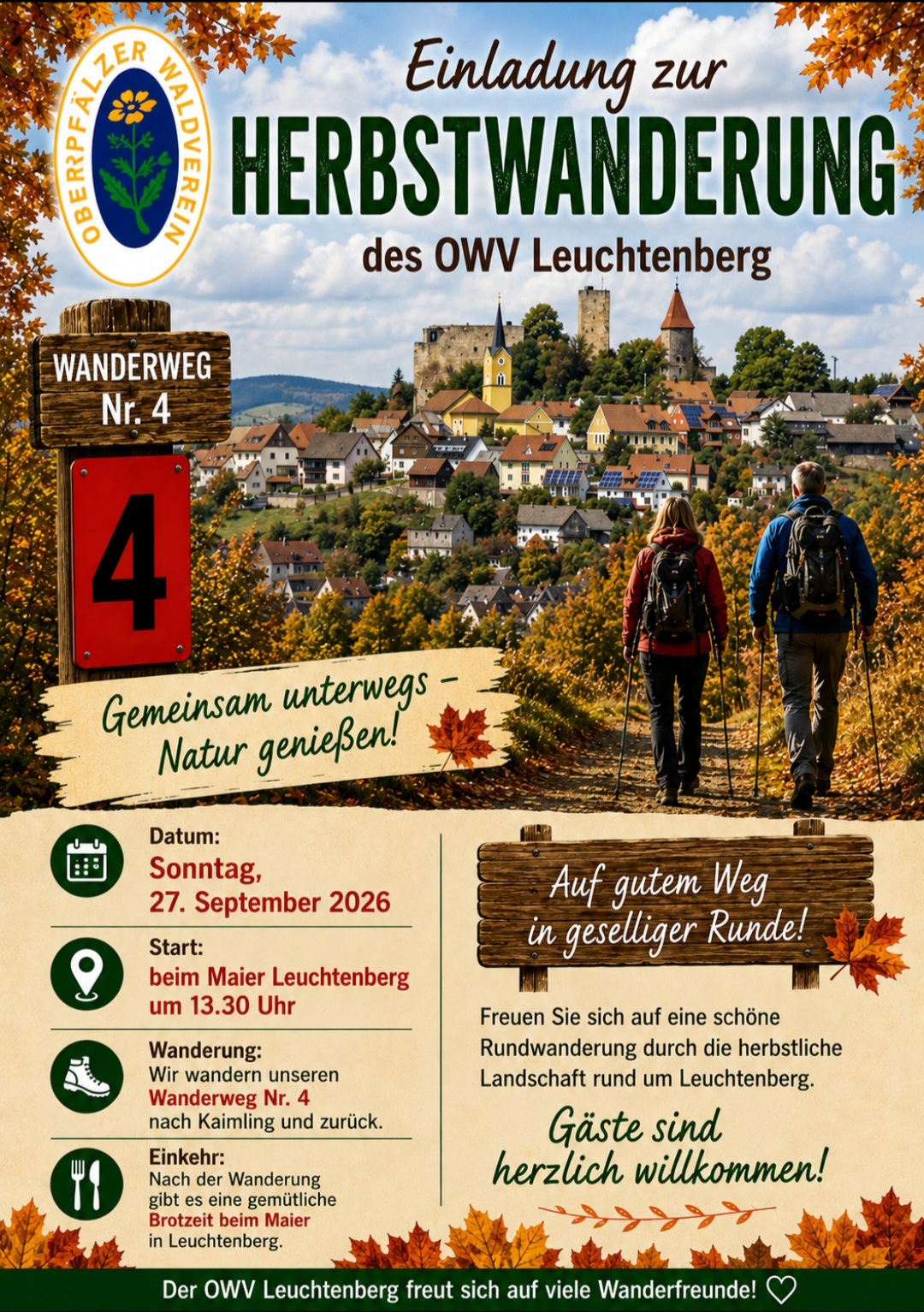 Einladung zur OWV Herbstwanderung