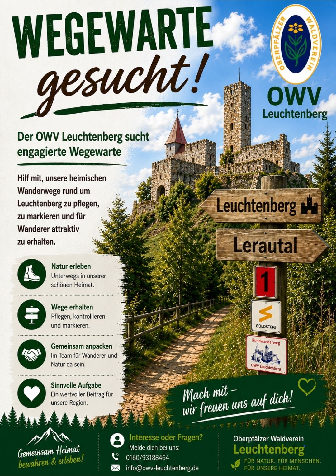 Wegewarte gesucht!