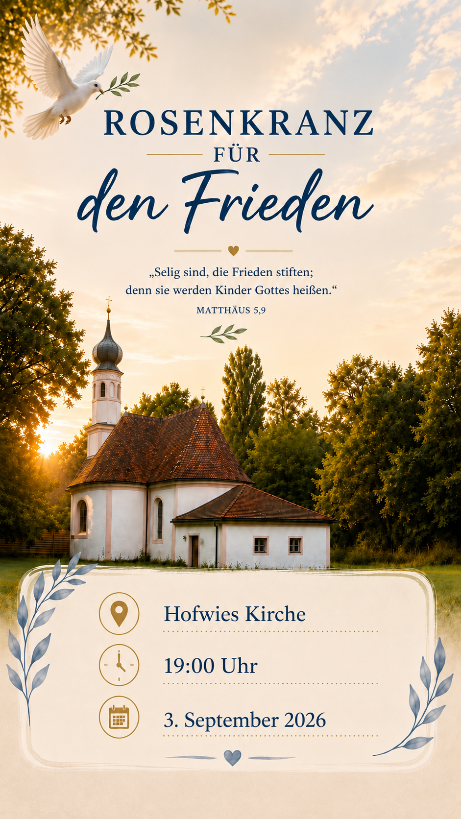 Rosenkranz für den Frieden