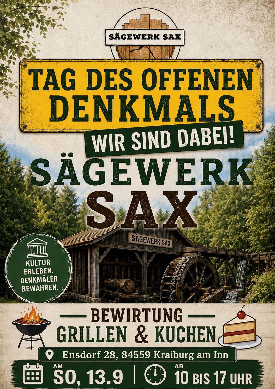 Tag des Denkmals in der Sax Säge