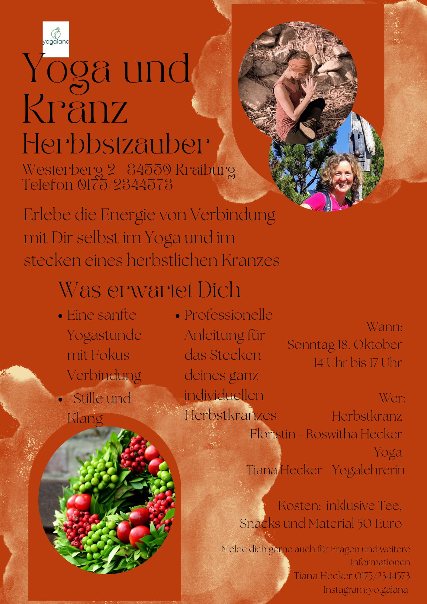 Yoga und Kranz Herbstzauber 