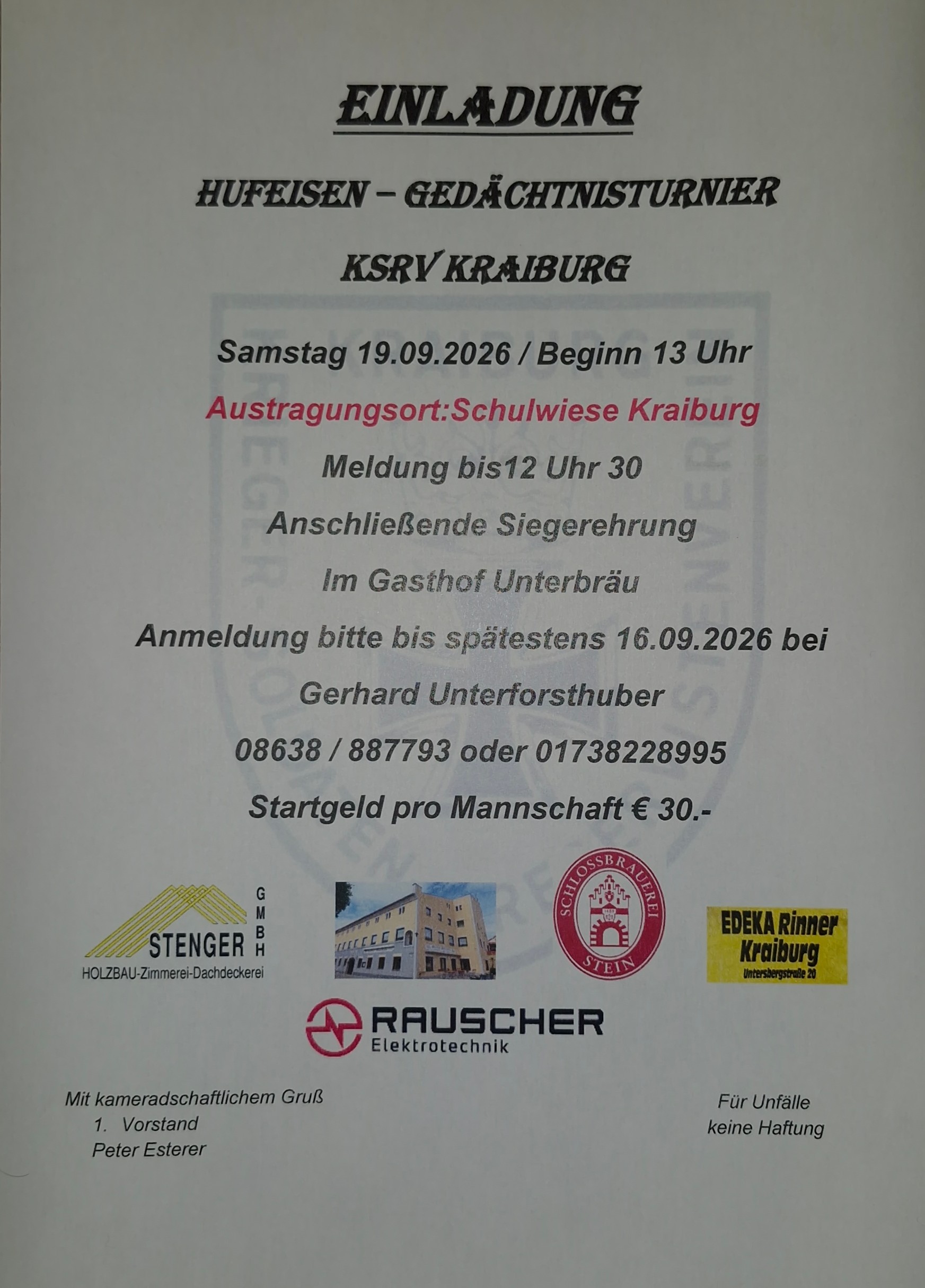 KSRV Hufeisengedächtnisturnier
