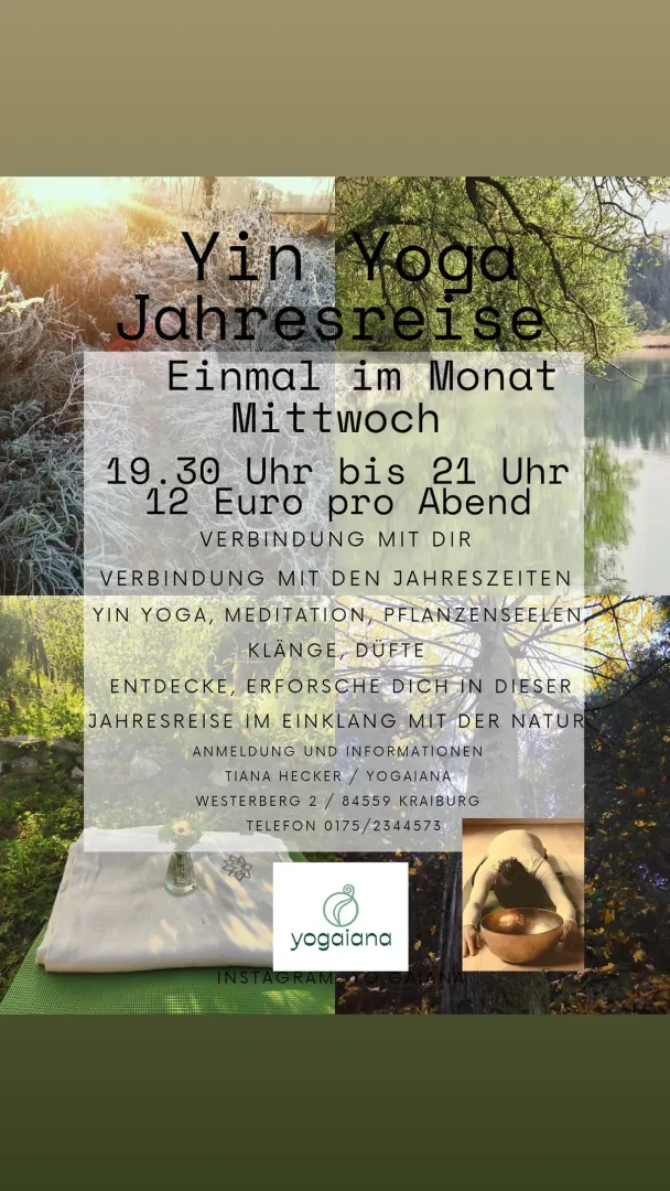 Yin Yoga Jahresreise Frühling 