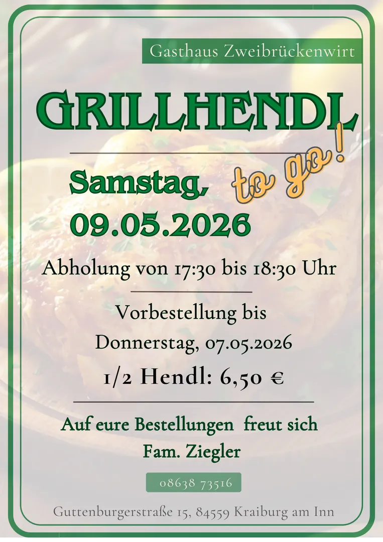 G'rillte Giggerl zum Abholen