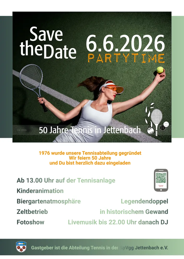 Tennis feiert 50-jähriges Gründungsjubiläum