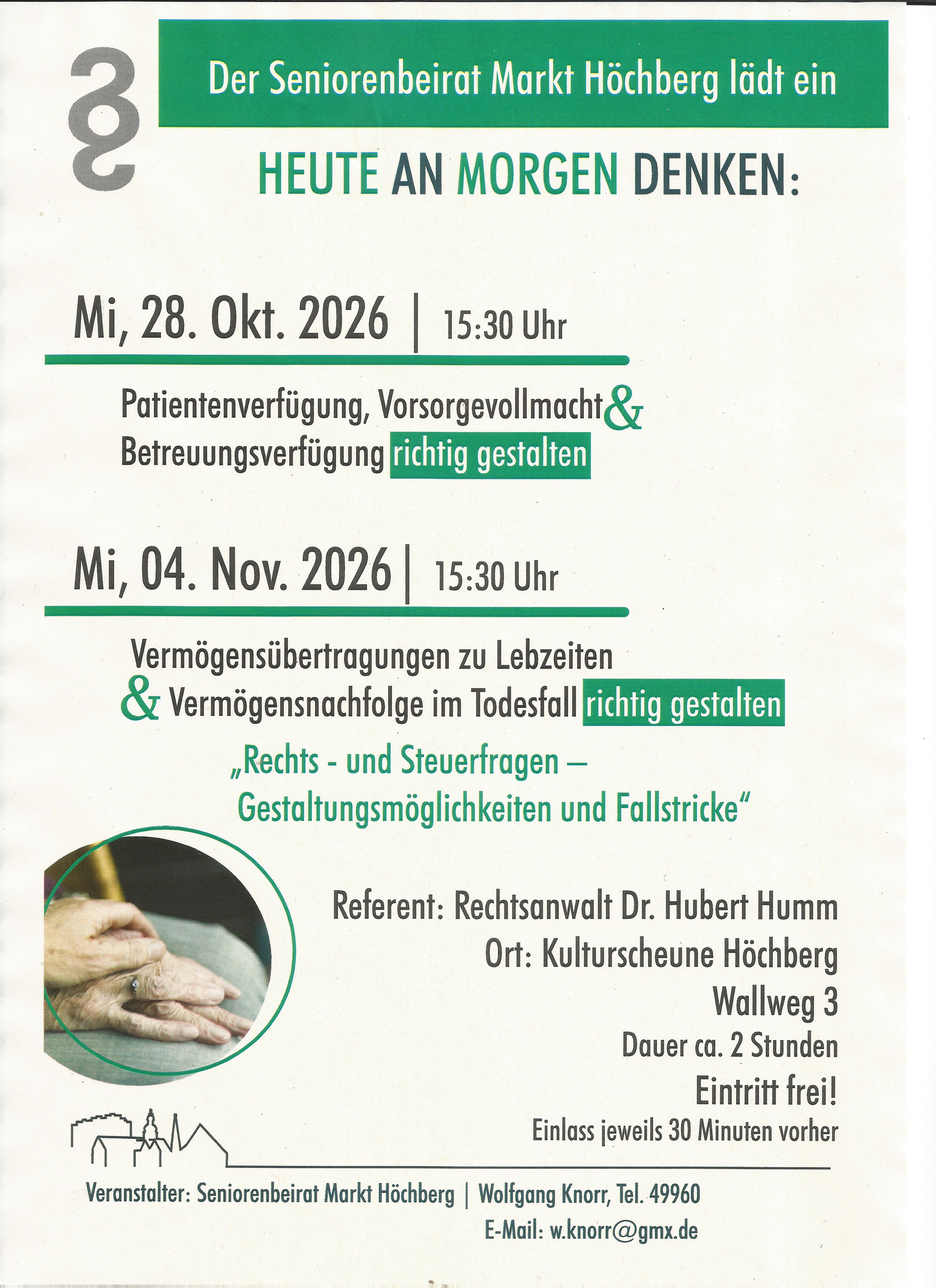 Heute an Morgen denken