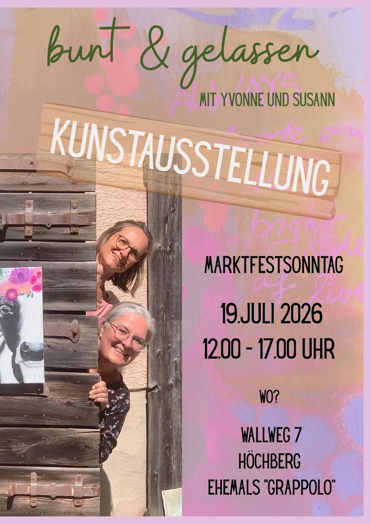bunt & gelassen - KUNSTAUSSTELLUNG MIT YVONNE UND SUSANN