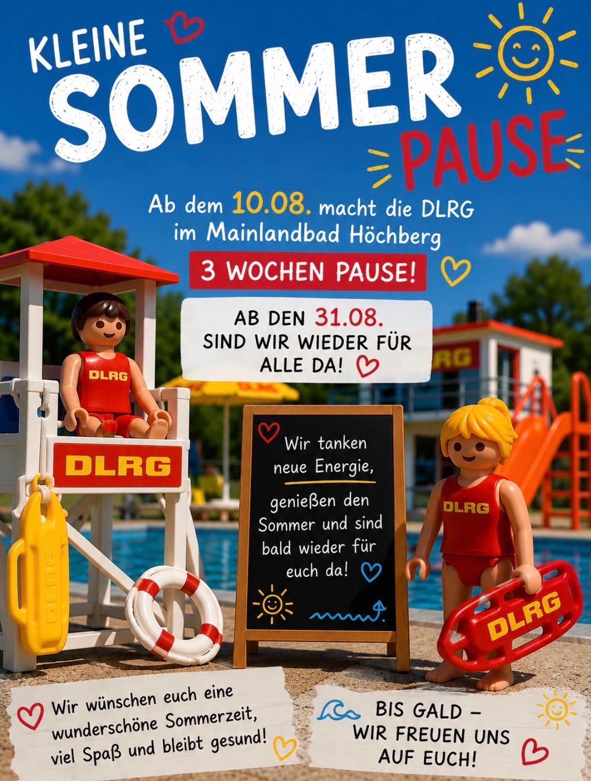 Sommerpause bis 30.8.26 DLRG Höchberg