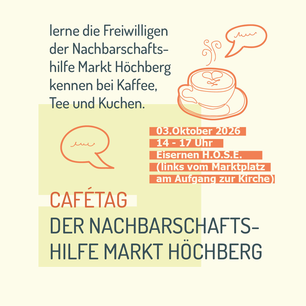 Cafétag der Nachbarschaftshilfe
