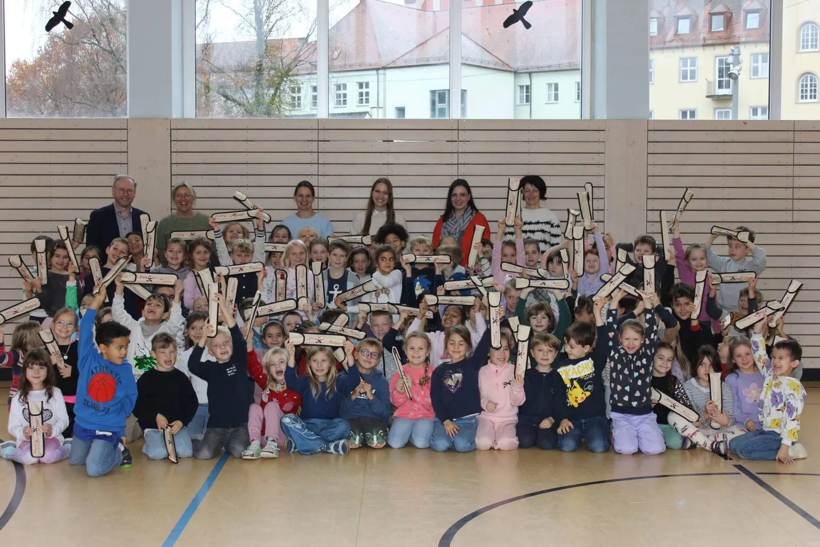 Flötenübergabe an unsere Erstklasskinder