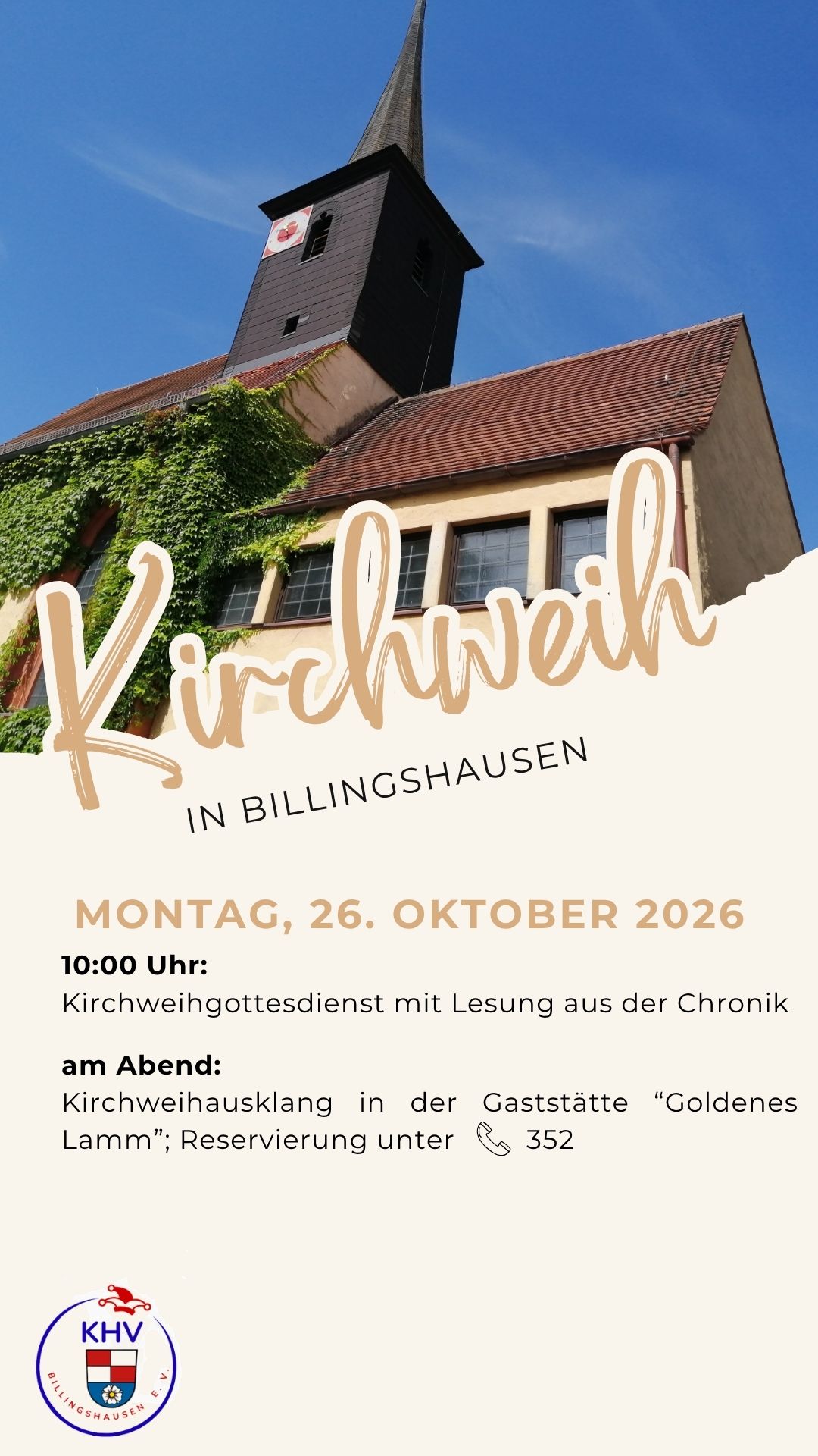 Kirchweihmontag in Billingshausen