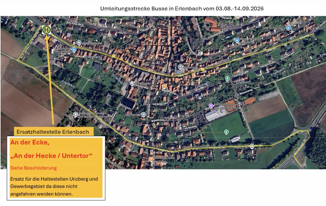Vollsperrung der B8 zwischen Erlenbach und Marktheidenfeld