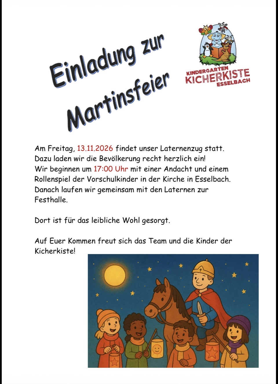 Einladung zu St. Martin 