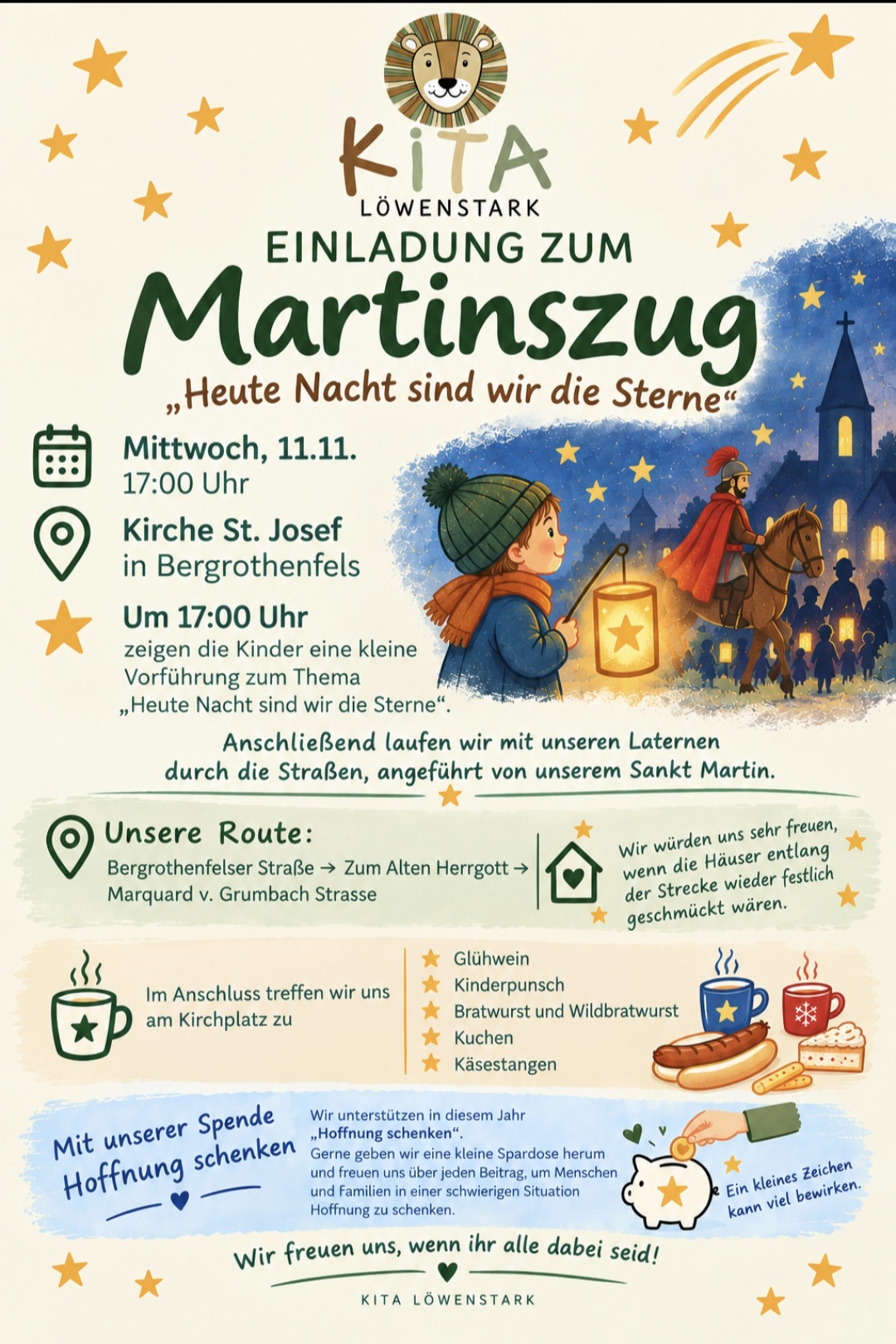 Martinszug - Kita Löwenstark 