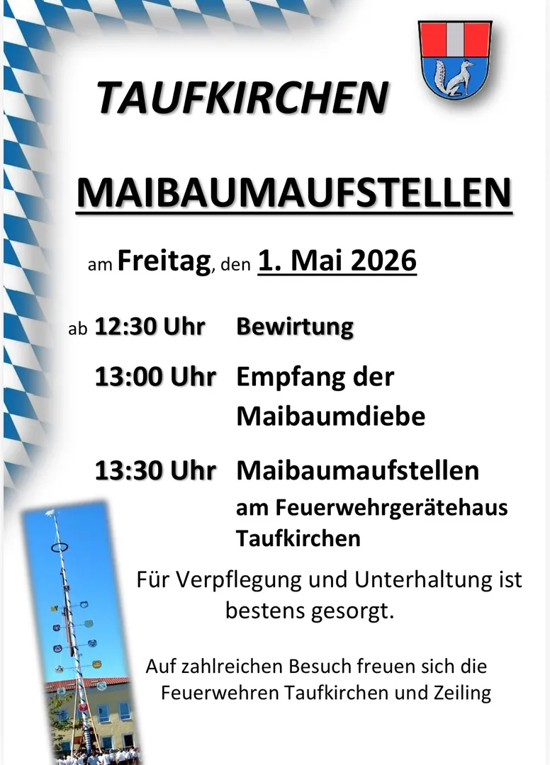 Maibaum-Aufstellen