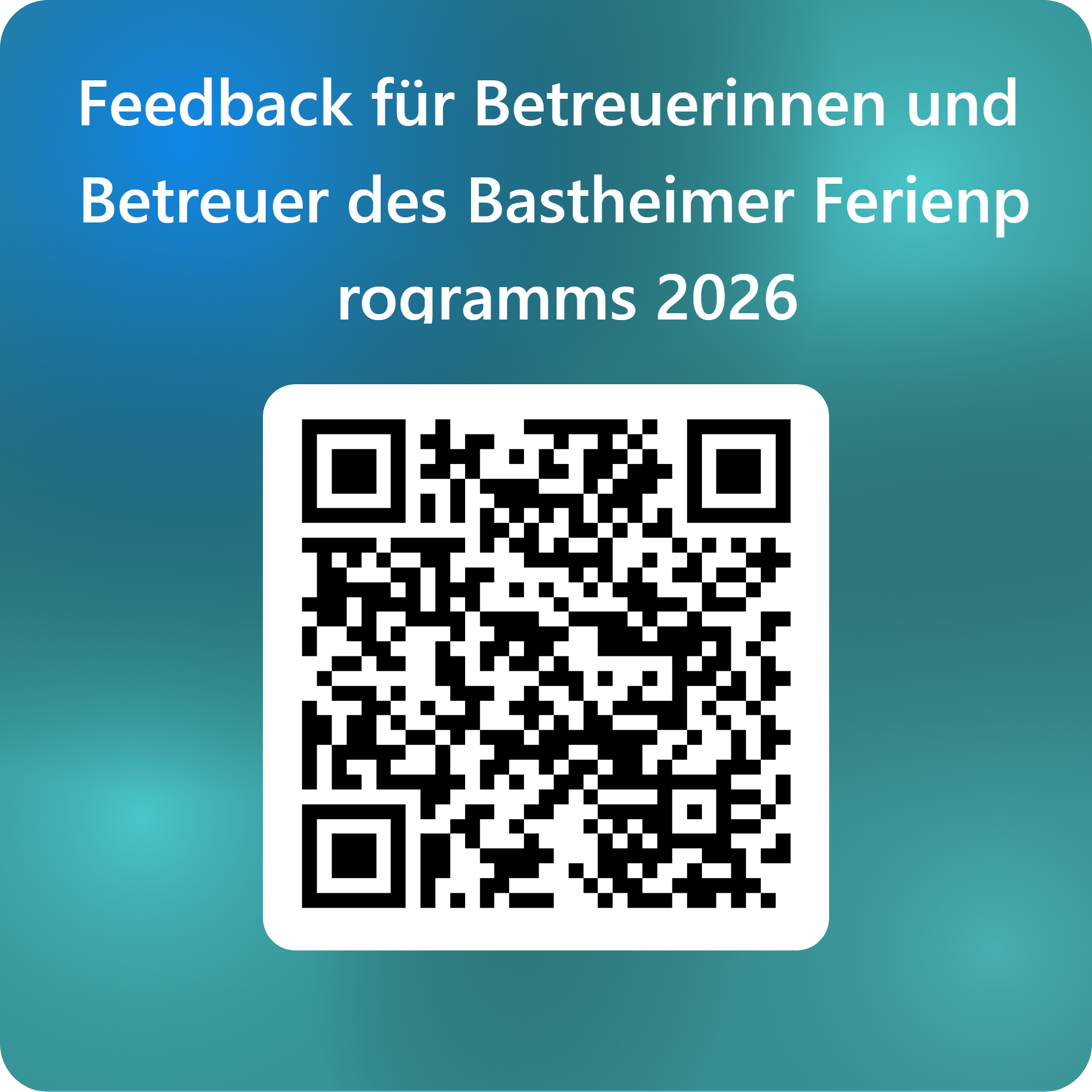 REMINDER - Feedback zum Bastheimer Ferienprogramm 2026 noch bis Ende Oktober