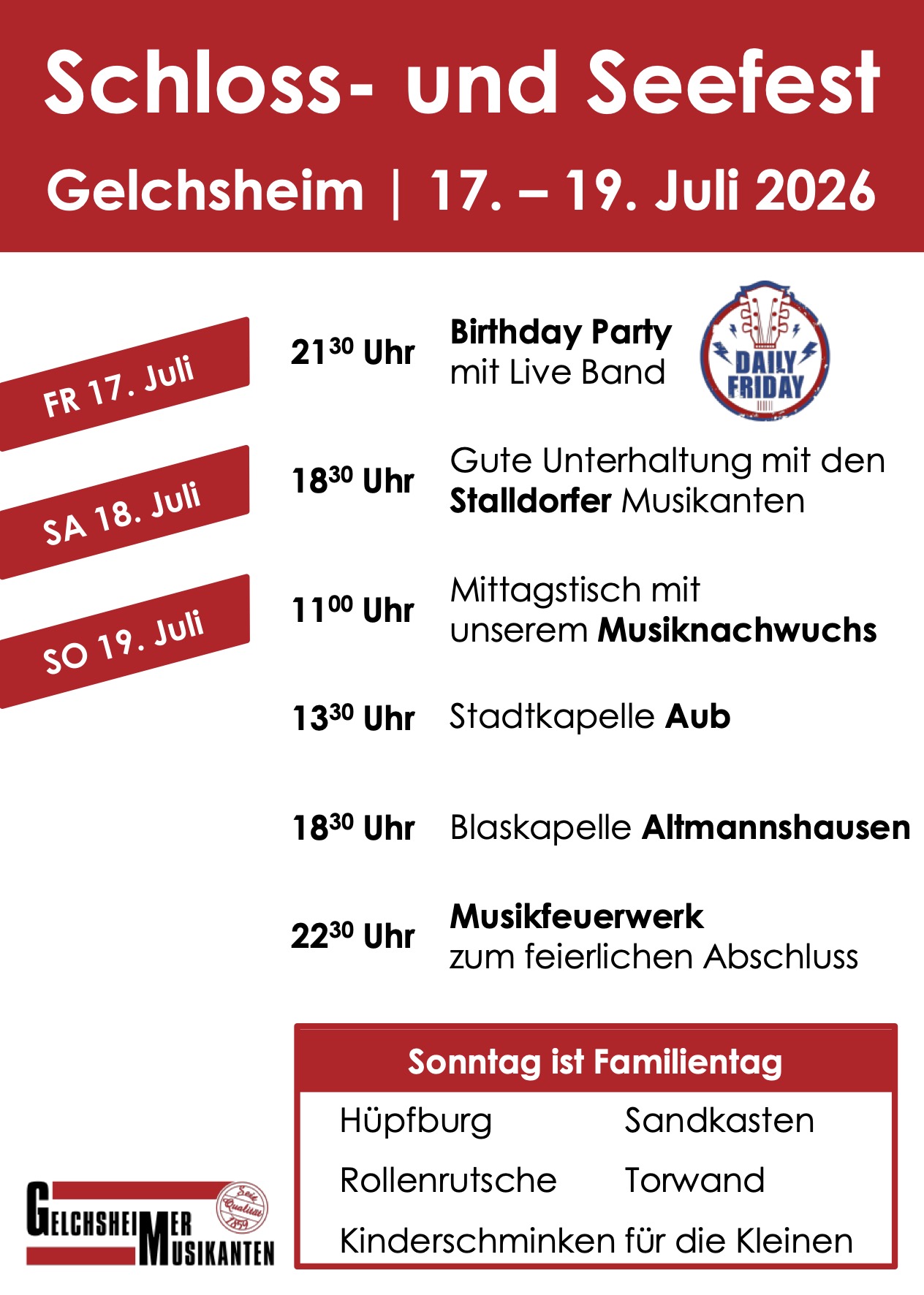 Schloss- und Seefest