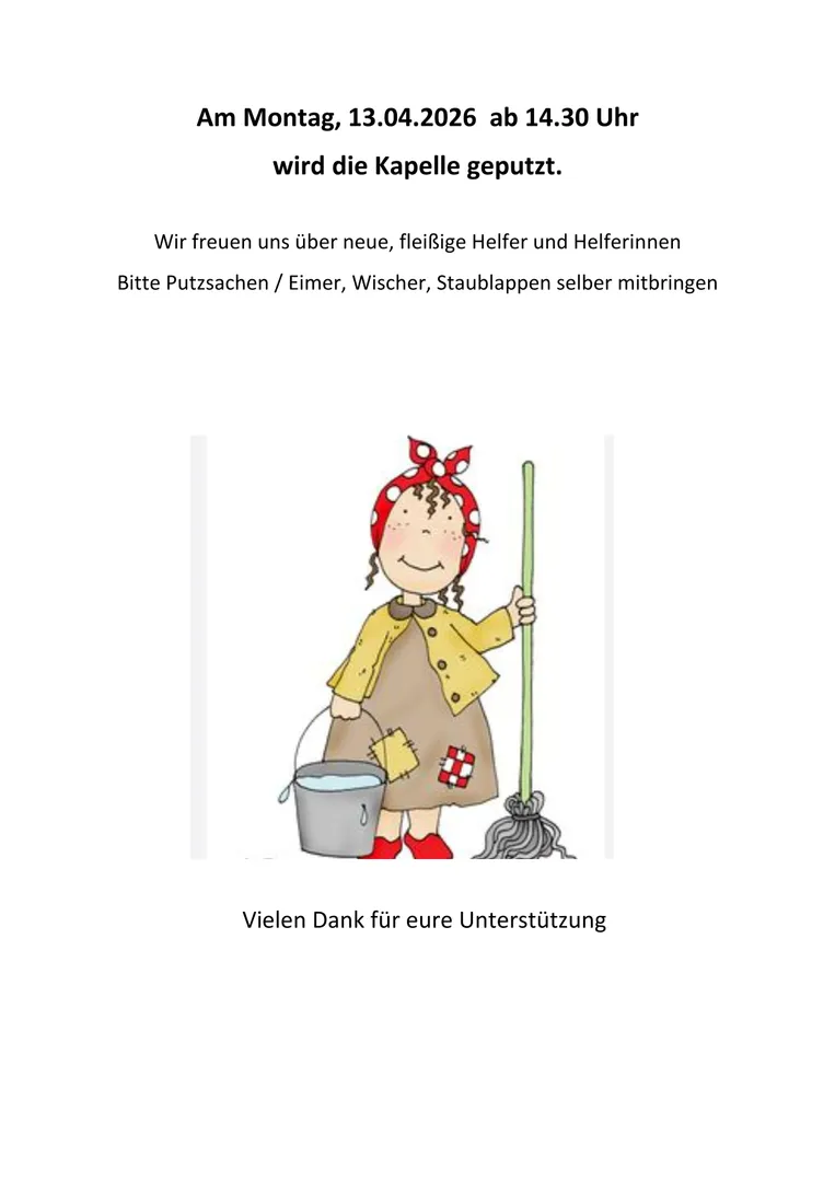 Kapelle putzen 
